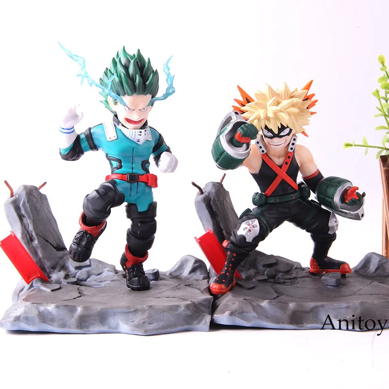 Мой герой Академии Bakugou Katsuki/Midoriya Izuku рисунок фигурку ПВХ Коллекция Модель игрушечные лошадки для обувь мальчиков подарок