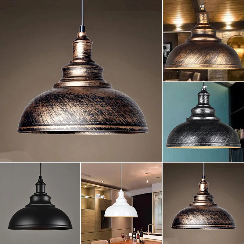 

Hanging Ceiling Light For Vintage Industrial Rustic Pendant Lamp Shade Kitchen Loft