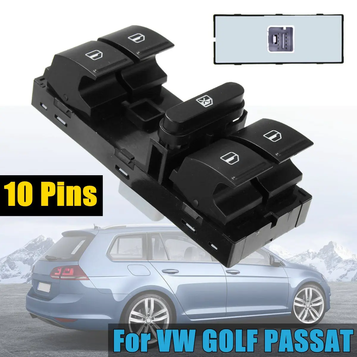 

Front Right Driver Side Power Master Window Switch Window Control Switch For VW GOLF MK5 MK6 PLUS PASSAT B6 POLO 9N