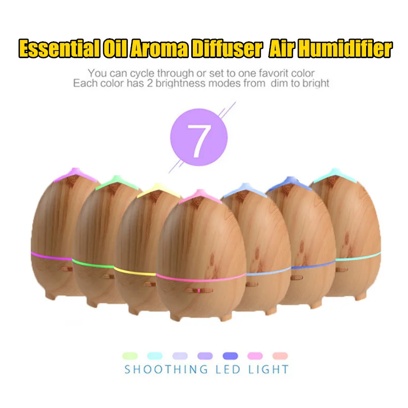 

11W 300ml Mini Essential Oil Aroma Diffuser Home Ultrasonic Air Humidifier Aromatherapy Purifier Machine Appliance 140X182mm