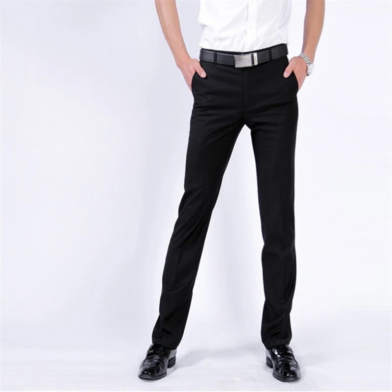 Slim Fit Vestir For Suit Homme Classique Office Calca Social Skinny Dress Pantalon Formal hombre men Korean Pants Trousers |