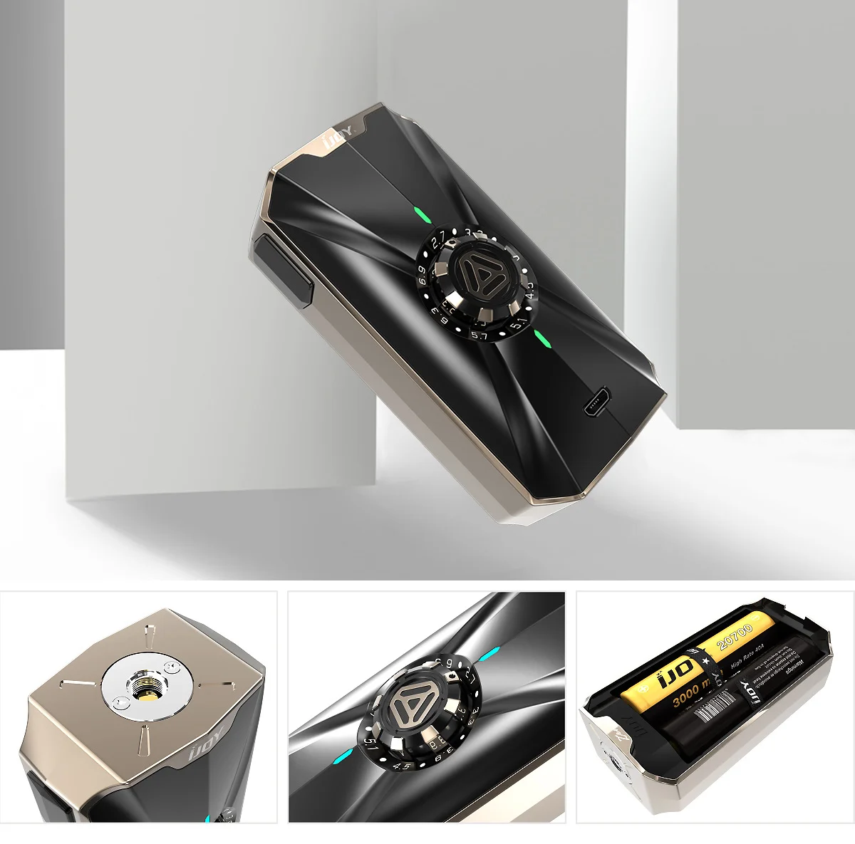 Оригинал IJOY Зенит 3 vv Box mod Поддержка 2 шт. 18650/20700 батареи для электронной сигареты |