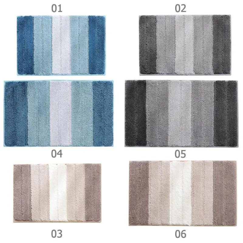Gradient Color Non-Slip Superfine Fibre Carpet Soft Door Bath Floor Rug Absorbent Bath Mat for Living Room Bedroom Floor Hot