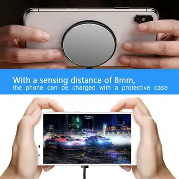 

2019 Newest Hot For Apple iPhone XS XS MAX X 8 Plus QI Wireless Charger Charging Dock Pad Mat Plate Sucker