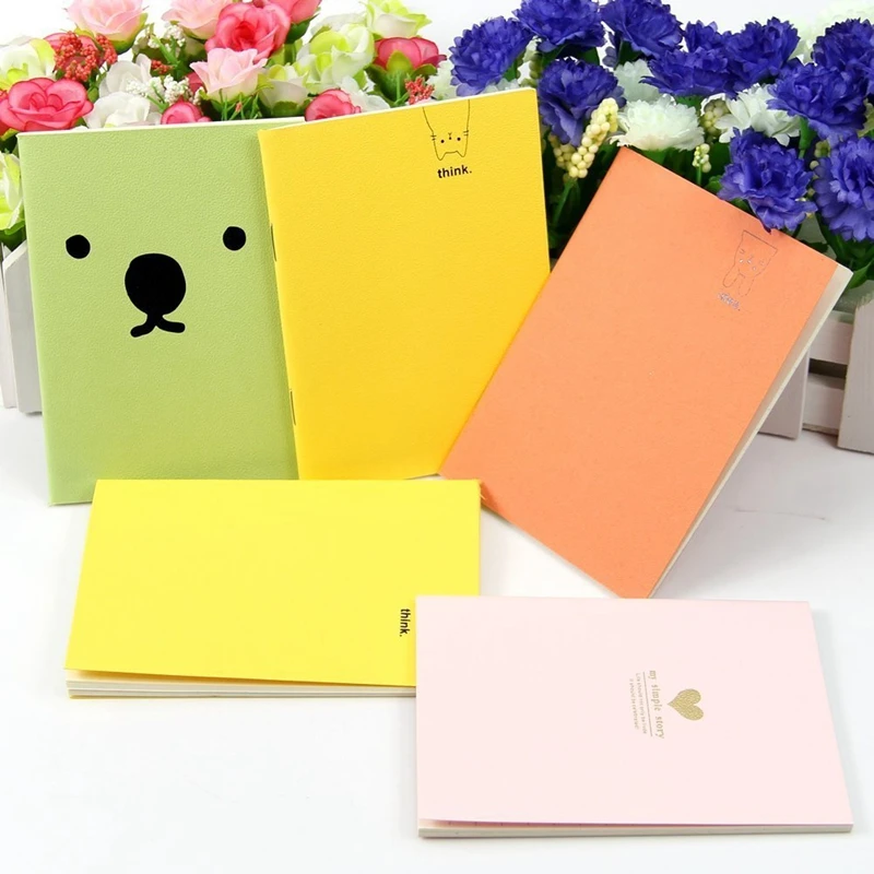 

1 pc Sweet Fresh Candy Color Cartoon Small Paper Notebook Portable Notepad New