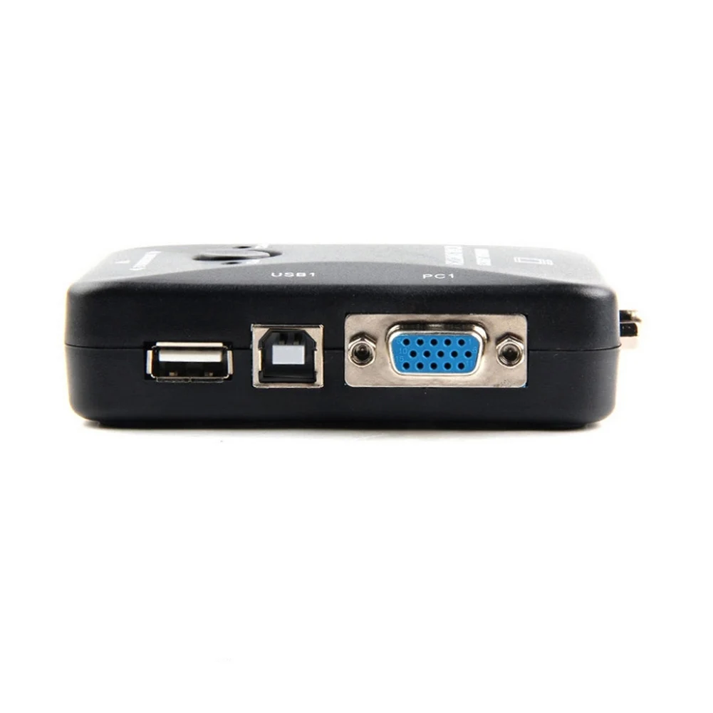 Новое поступление 2 в 1 выход USB 0 порта VGA видео коммутатор коробка кабель для ПК