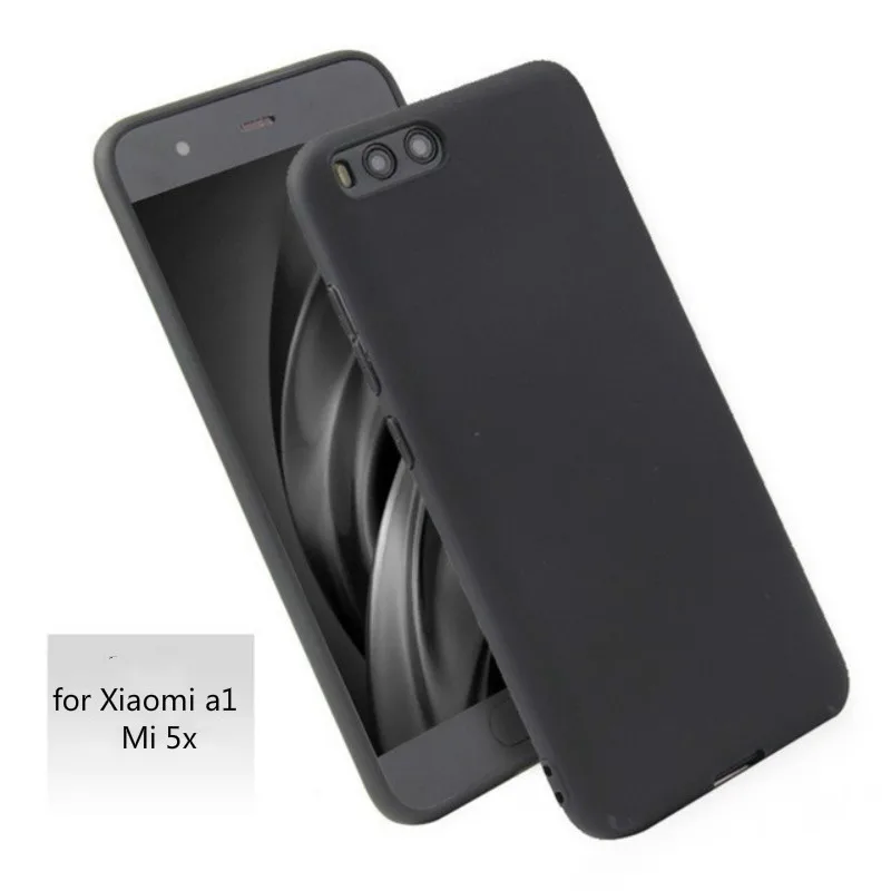 

Matte case For Xiaomi mi a1 case Candy Silicone Rubber protector cover TPU case coque for xiaomi mi a1 mia1 mi 5x Phone Bags