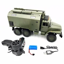 W B36 Урал 1/16 2,4G 6Wd Rc Грузовик Рок Гусеничный командный Коммуникационный автомобиль Rtr игрушка авто армейские грузовики