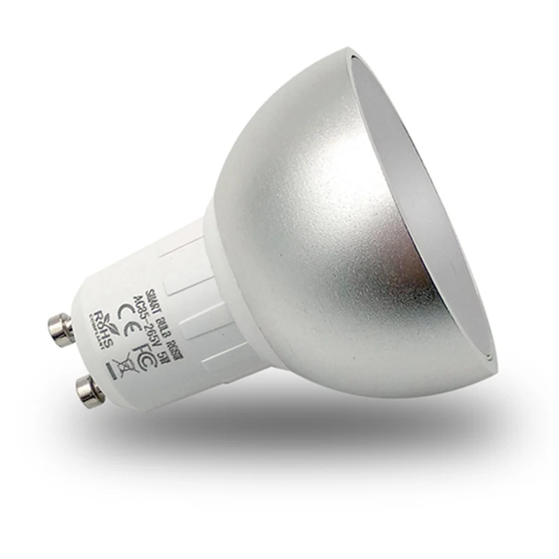 New-Gu10 5W Wifi Smart App Rgbw Led Downlight Bulb Remote Control Work With Alexa Echo Google Home Ifttt Assistance Ac85-265V | Лампы и
