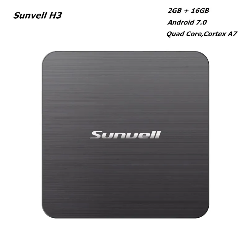 Sunvell H3 Smart ТВ Box Allwinner H3 2 ГБ Оперативная память 16 ГБ Встроенная память 2.4g WiFi 100 Мбит/с Поддержка 4 К H.265 3D игры видео для Android 7,0