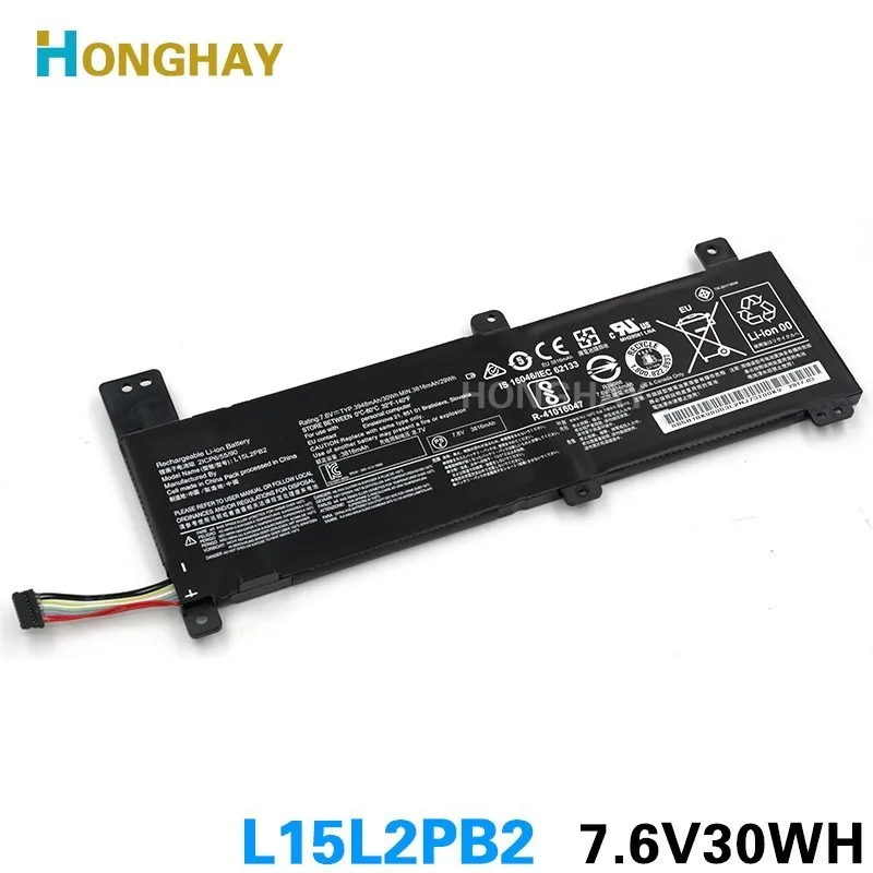 HONGHAY Аккумулятор для ноутбука LENOVO IdeaPad 310-14ISK L15L2PB2 7,6 V 30WH