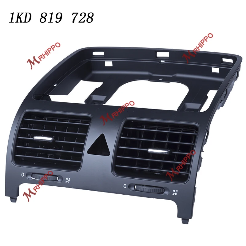 

ABS Plastic Front Central Cold Air-conditioning Air Outlet Vent Kit For Golf MK5 Rabbit 1KD819728 1KD819703 1KD 819 728