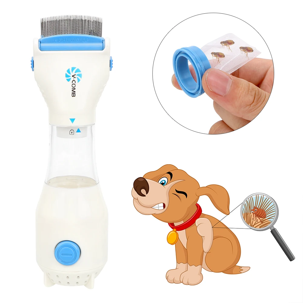 

Pet Head Lice Kills Hair Cleaner Electric Flea Comb Physical Flea Tick Capture Comb Dog Comb Pet Supplies