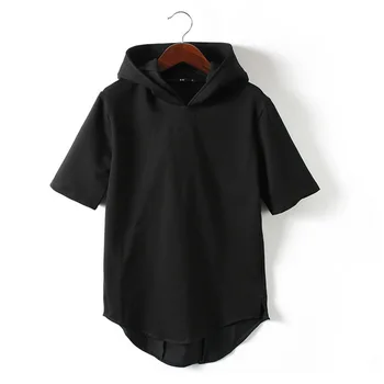 

#3041 New Pattern Korean Men's Short Sleeve Even Hat Wizard Non Main Stream Black Fashion Leisure Time Personality Offbeat Fund