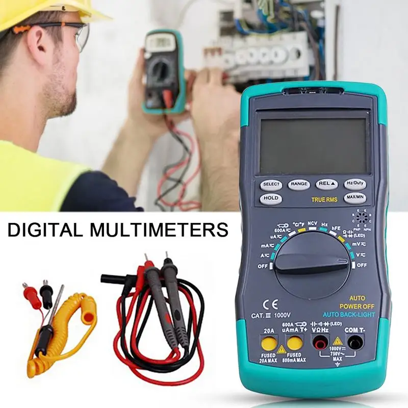 

HP890CN Stable LCD Digital Multimeter DC AC Voltage Current HP-890CN Temperature Meaurement Auto Range