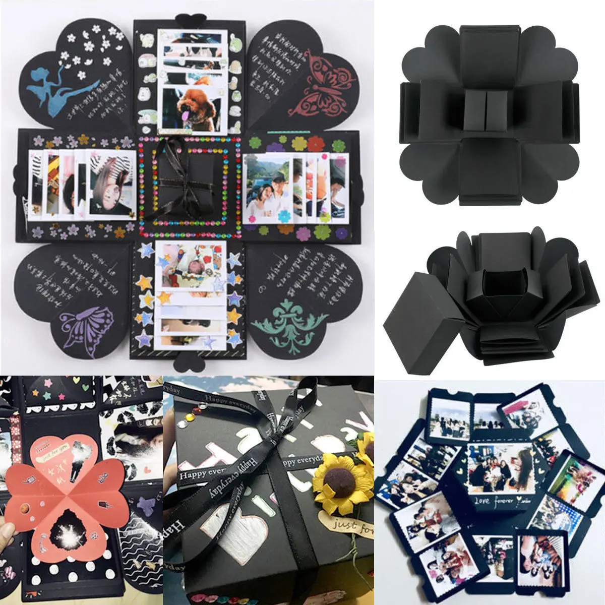 High Quality 2019 Surprise Explosion Box DIY Scrapbook Photo Album For Valentines Wedding Gift | Дом и сад