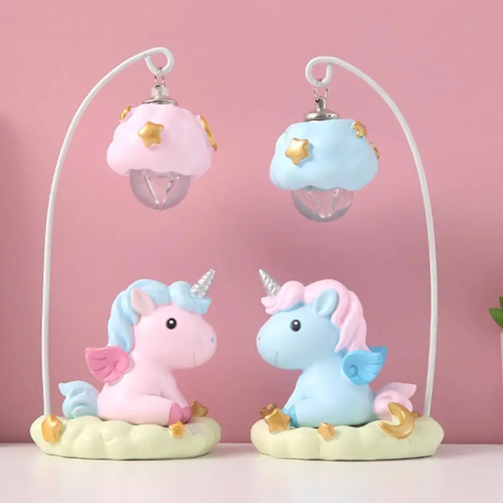 Unicorn Cartoon Night Light For Children Kid Girl Boy Bedroom Bedside Night Lamp Cute LED Night Lighting Decoration Bedside Lamp