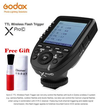 

Godox XPro-C Xproc Camera Flash Speedlite Trigger Transmitter Professional Function Support TTL II Auto Flash for Canon