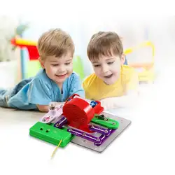 Детский Электронный набор открытий DIY Science Circuit эксперимент 4-8 лет набор кнопок красочные игрушки