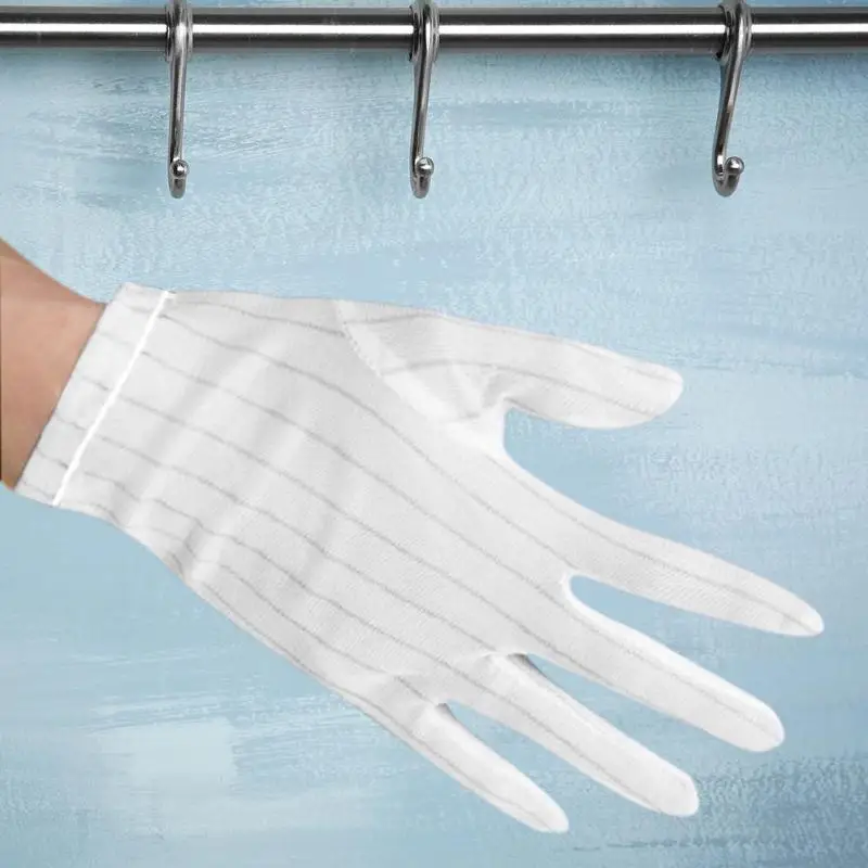 

Nylon Stripe Print Antistatic Gloves Working Watch Repair Anti Static Glove
