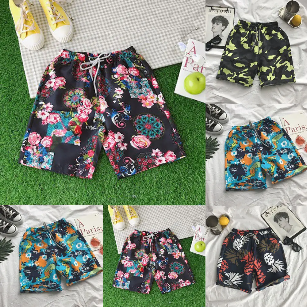 

2019 Newest Hot High Quality Men Quick-Dry Beach Swim Pants Boardshorts Surf Swimwear Board Shorts