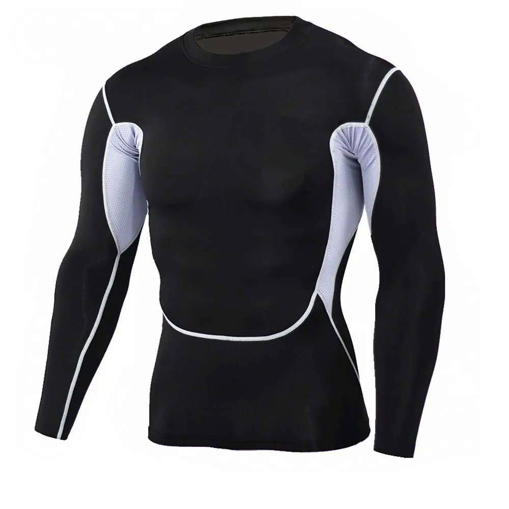 

2019 Men New Sportswear Sport Suits long sleeved T shirt XXXL Breathable camouflage Fitness Printed quick-drying clothes