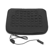 12V автомобильный нагревательный чехол для сиденья влагостойкая Подушка с подогревом грелка-зимний черный