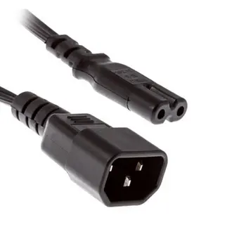 

CYDZ IEC 320 C14 to C7 Power cord for PDU,PDU Distribution Power Cord,C13 to C7 PC to Monitor Power cables,30cm/1ft