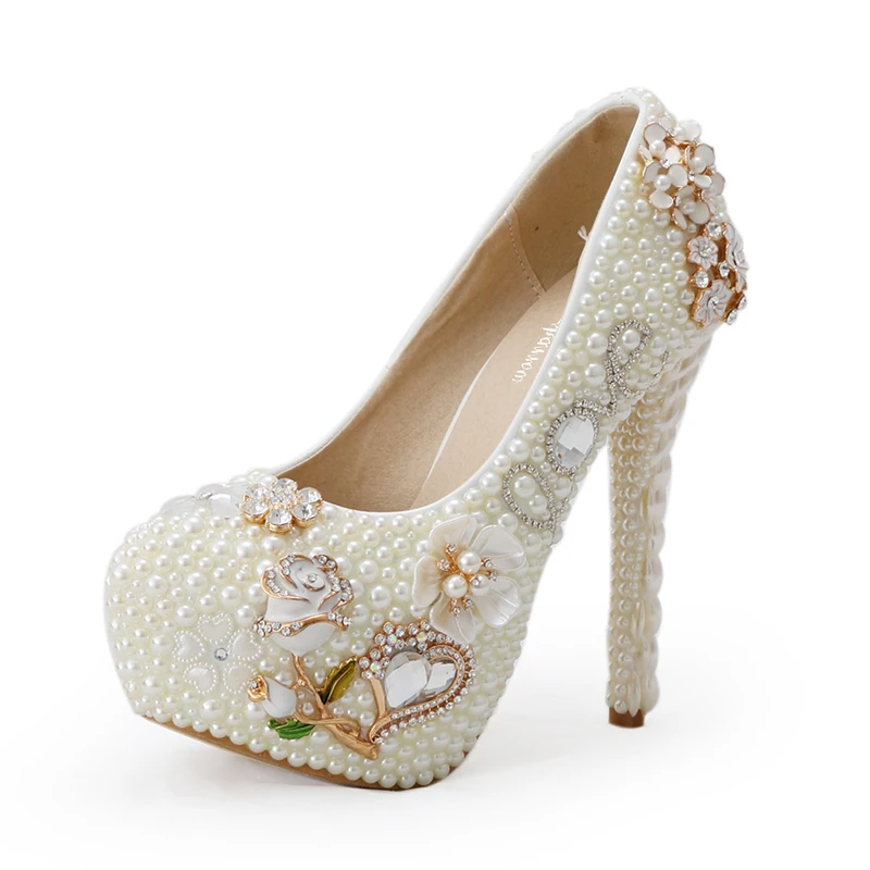 14cm Ivoire Option Perle customized Plates De Iovry Cérémonie formes Femmes Talons Mariée Personnalisé Mariage Parti Diamant 8cm 11cm ivory Heels Heels Haute 6cm Luxe Strass Chaussures Adulte Bx7xqnzF4