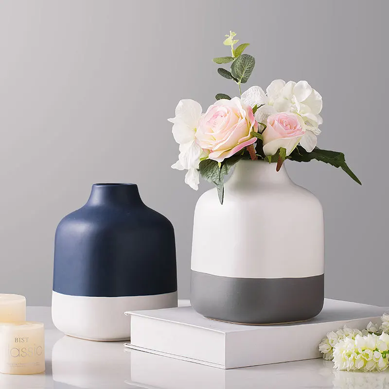 

Creative Home Vase Decoration Nordic Modern Interior Decorations Flower Room TV Cabinet Table Flower Art Vase Murals Furnishing