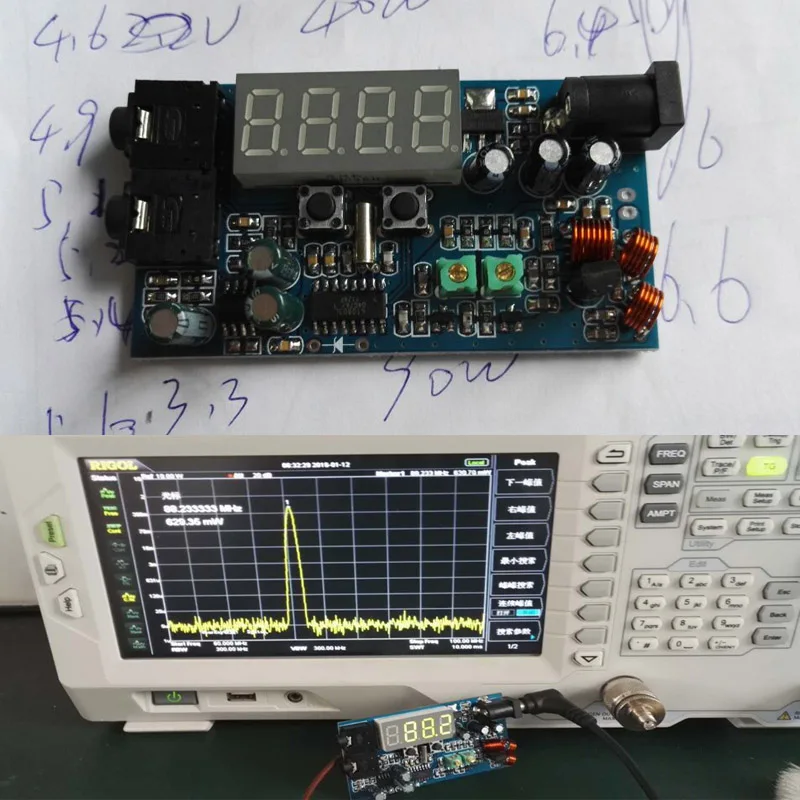 76 м-108 МГц FM частота DC 12 В DIY цифровой светодиодный радиостанции 0,5 Вт PLL стерео fm-передатчик с микрофоном