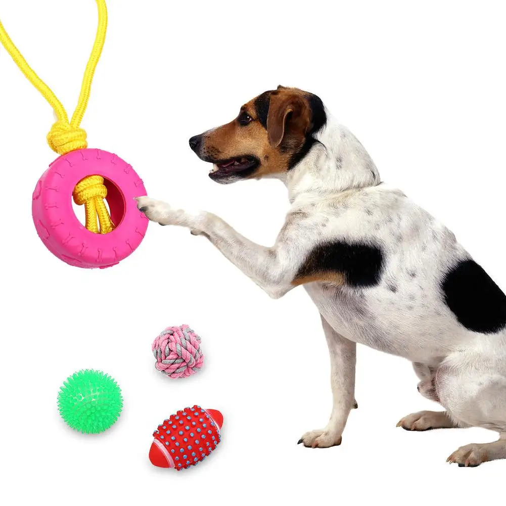 10 قطعة الحيوانات الأليفة دمية على شكل كلب الكلب القطن حبل تحلق أقراص التفاعلية مضغ اللعب الكلب التدريب الكرة في الهواء الطلق لوازم