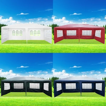 

Panana 3 x 6m Waterproof Outdoor PE Garden Gazebo Marquee Canopy Party Tent Large Activity Sun Shade