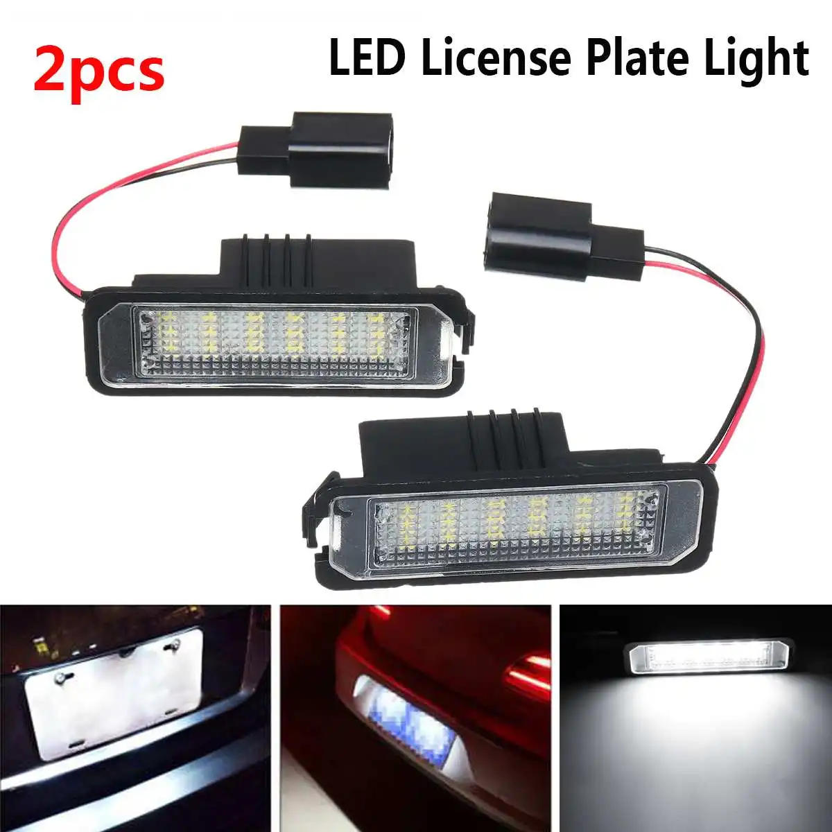 Autoleader 2 светодиодный т. светодиодные лампы для номерного знака VW Golf 4/ 5 Passat 3C Limo Lupo
