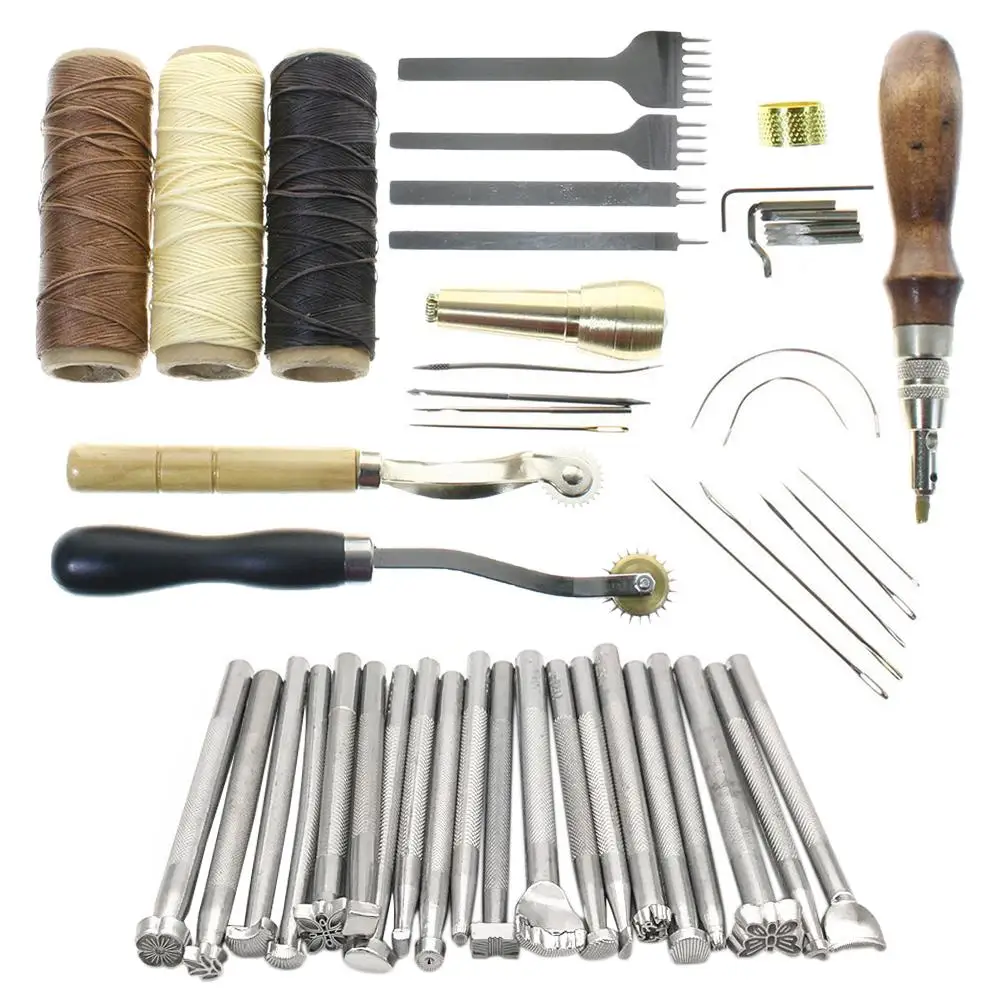 

DIY Leather Craft Kit Leather Tools Handmade Prints Tool Hand Sewing Tools Time-saving And Efficient Convenient And Durable