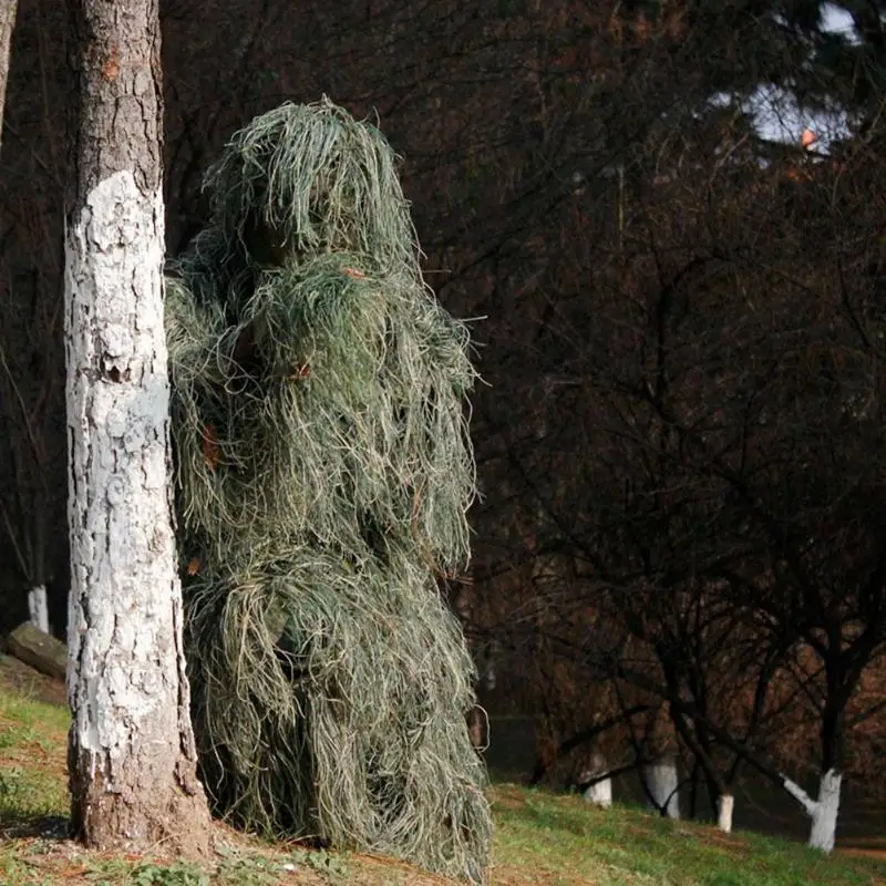 Камуфляжный костюм Ghillie с 3D листьями наружная охотничья одежда для наблюдения за