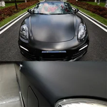 152CMX30CM Matte Black Vinyl Car Wrap Car Motorcycle Scooter DIY Styling Adhesive Film Sheet With Air Bubble Stickers matt color change vinyl film car wraps hood roof whole body stickers decal with air bubble car styling automobiles accessories
