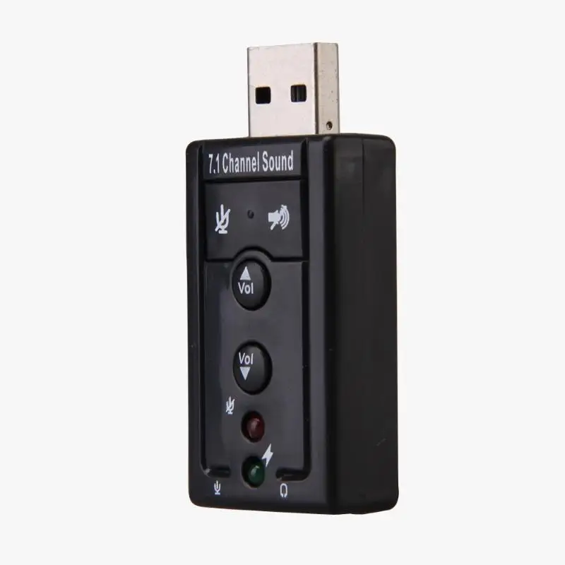 USB адаптер для виртуального звука внешняя звуковая карта 7 1 с поддержкой бусов
