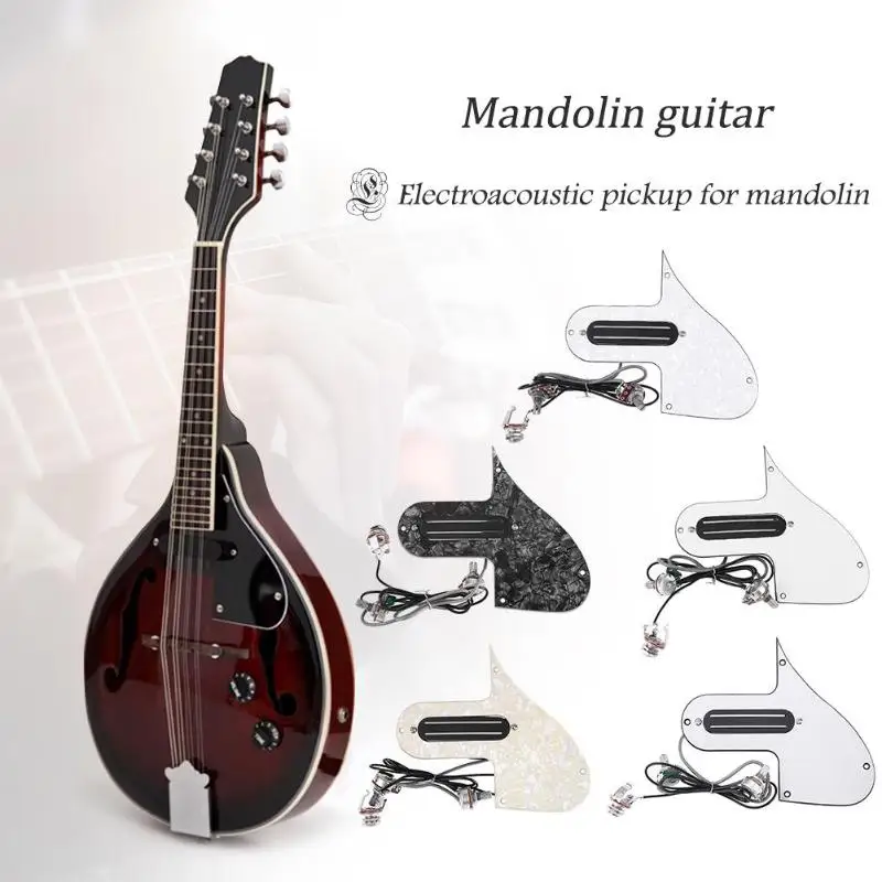 

Mandolin Copper Plastic Guitar Piezo Pickup Musical Instruments Electric Guitar Accessories Volume Tone Control Without noise
