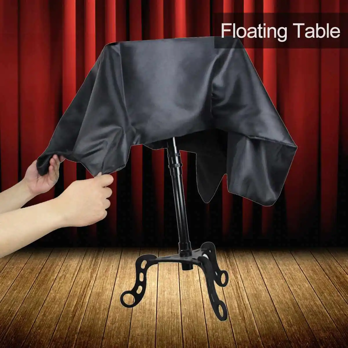 Black Floating Table Magician Levitation Trick Table Stage Magic Flying ...