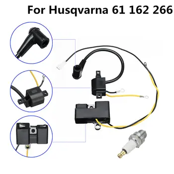 

2 Parts Ignition Coil Spark Plug Set for Husqvarna 61 162 266 Jonsered 630 670 Chainsaw Old Type Ignition Coil Set
