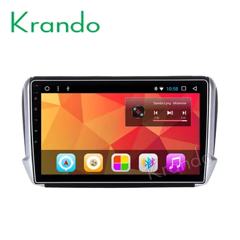 

Krando Android 8.1 10.1" Big Screen Full touch car Multimedia player for PEUGEOT 208 2008 2011-2016 navigation system gps BT