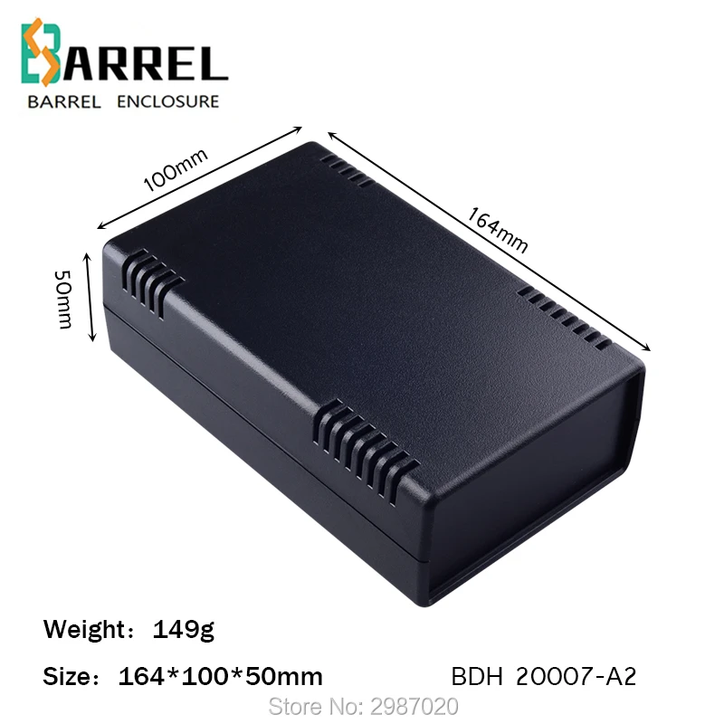 

164*100*50mm Plastic instrument case ABS electronic project box housing DIY enclosures PCB board outlet control junction box