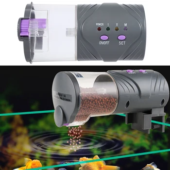 

New Arrival Battery Powered Aquarium Tank Automatic Fish Feeder Food Timer Goldfish Pet Feeding Dispenser Machine