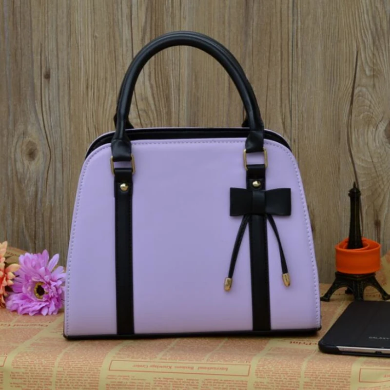 Бренд Повседневное кожаные женские сумки бантом Сумка Crossbody для Для женщин сумка
