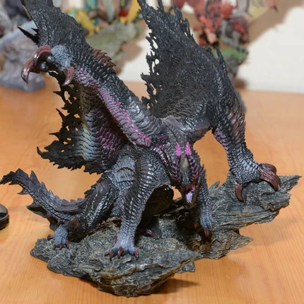 

1/6 Scale Model Monster Hunter Series Resin Black Etched Dragon Static Finished Model Toys For Children Free Shipping