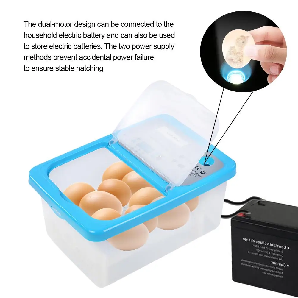 12 яиц инкубатор полностью автоматический инкубатор для куриных яиц утка птицы инкубатор яиц инкубатор машина