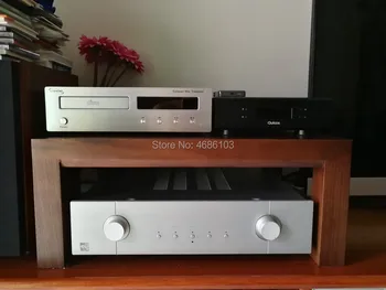 

New Classical Audio cabinet Walnut single Walnut Wood Audio Shelf rack Home HIFI Stand Media Component Shelf Rack TV Cabinet