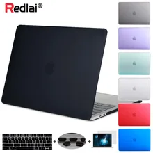 Матовый чехол для ноутбука Redlai для MacBook Air Pro retina 11 12 13 15 New Pro 13 15 16 A2141 Сенсорная панель+ крышка клавиатуры+ защита экрана