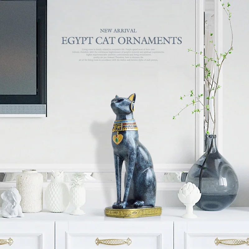 Египетский кот, винтажный домашний декор, современный винтажный Бастер, богиня, Бог, Фараон, статуэтка, статуэтка для стола, украшения, подарок